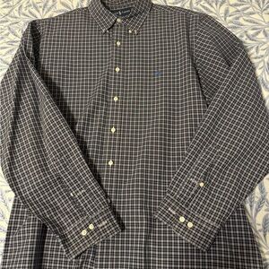 Ralph Lauren Men’s Blue & Beige Checkered Shirt❗️